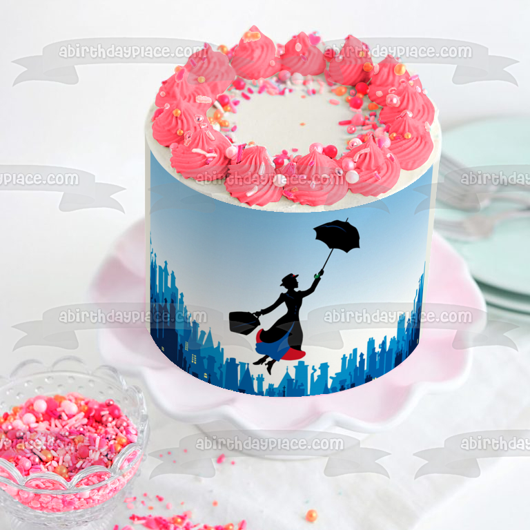 Mary Poppins Musical Julie Andrews Edible Cake Topper Image ABPID07305