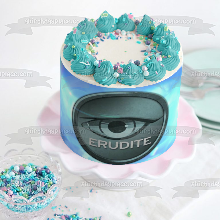 Divergent Erudite the Intelligent with a Sky Background Edible Cake Topper Image ABPID07585