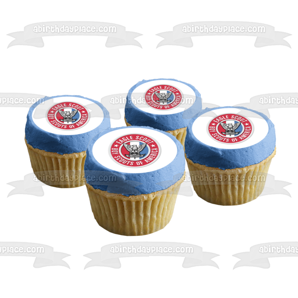 Eagle Scout Boy Scouts of America Badge Be Prepared Edible Cake Topper Image ABPID08081