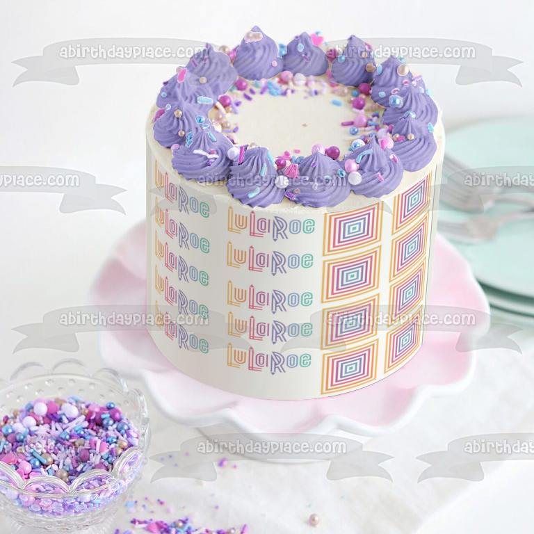 Imagen comestible para decoración de tarta de Lullaroe ABPID08239