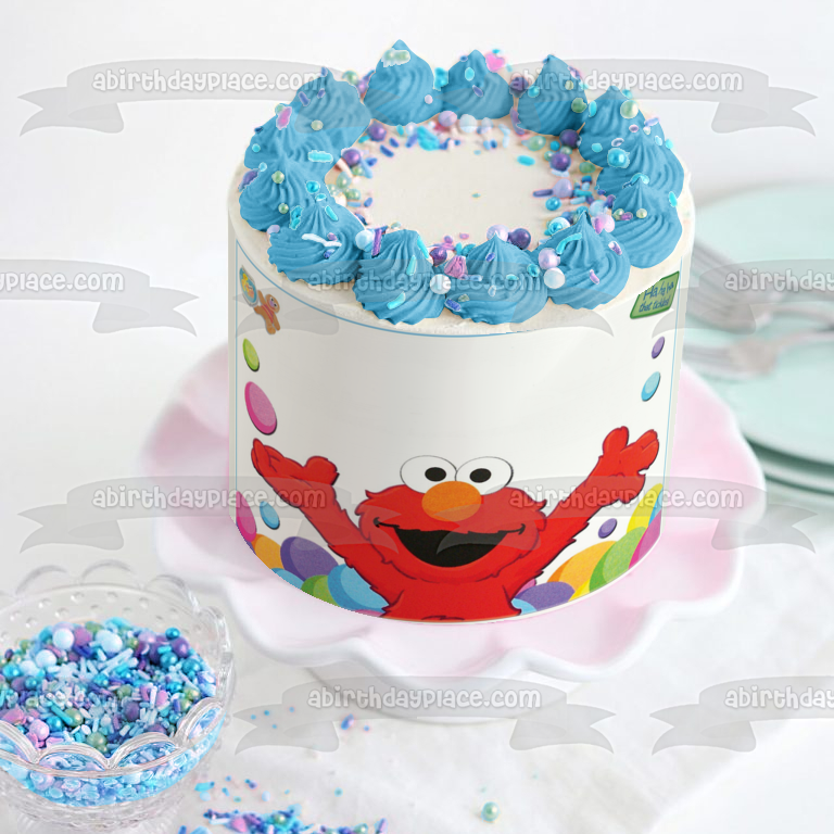 Sesame Street Tickle Me Elmo Ha Ha Ha That Tickles Edible Cake Topper Image ABPID08407