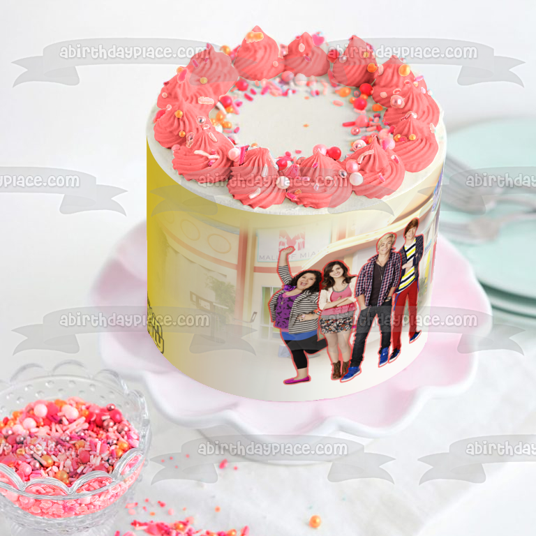 Disney Austin and Ally Trish Dez Billls Surfshop Edible Cake Topper Image ABPID08444