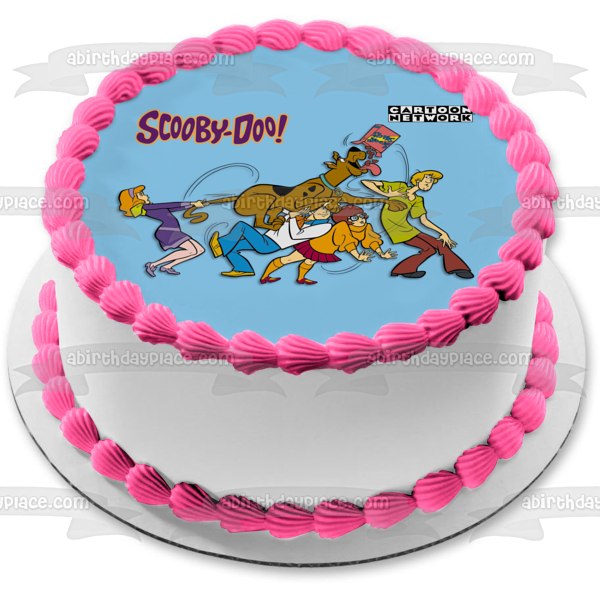 Scooby-Doo Shaggy Velma Fred Daphne Scooby Snacks Decoración comestible para tarta Imagen ABPID08341