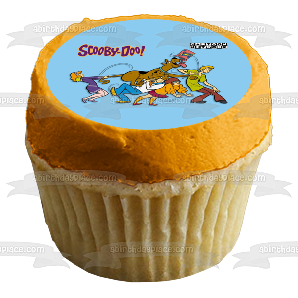 Scooby-Doo Shaggy Velma Fred Daphne Scooby Snacks Decoración comestible para tarta Imagen ABPID08341