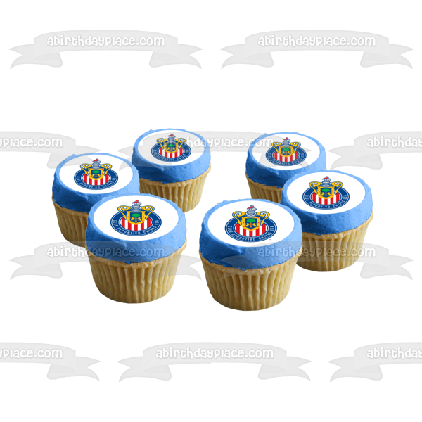 Club Deportivo Chivas USA Logo American Professional Soccer Club Carson California Los Angeles Edible Cake Topper Image ABPID09032