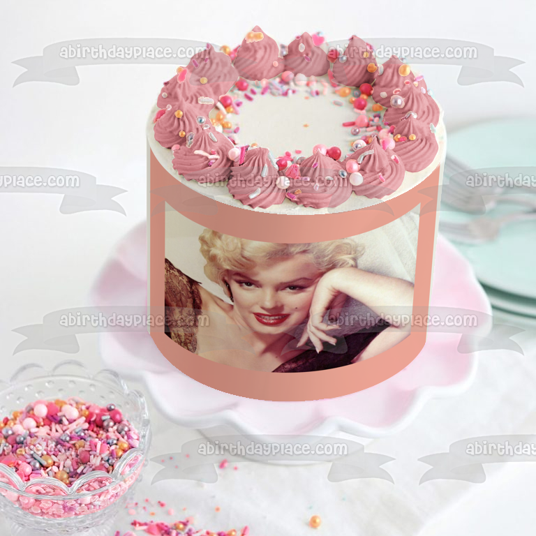 Marilyn Monroe Edible Cake Topper Image ABPID08898