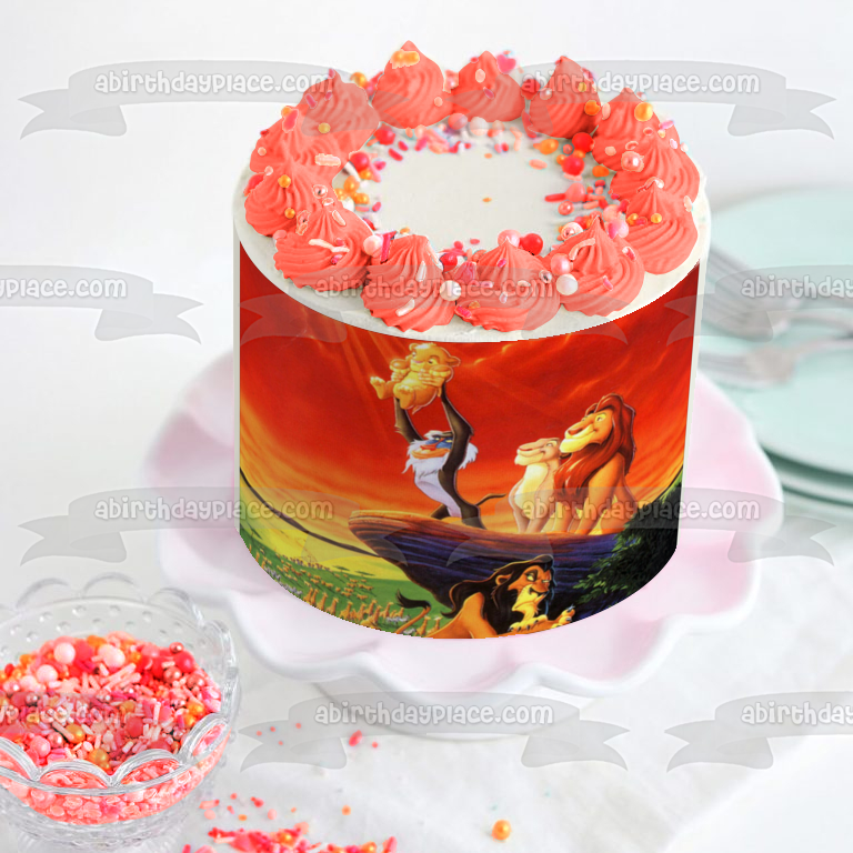 Disney El Rey León Simba presentó imagen comestible para decoración de tarta ABPID09263