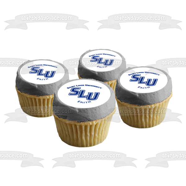 Saint Louis University Slu Logo Faith Edible Cake Topper Image ABPID10442
