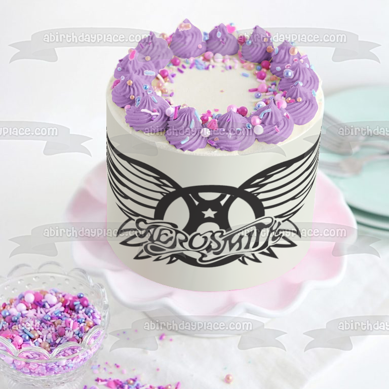 Aerosmith Logo Music Edible Cake Topper Image ABPID11174