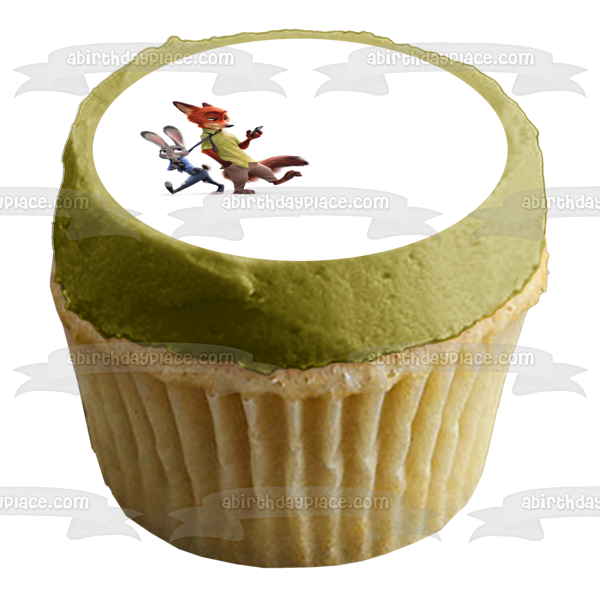 Zootopia Lt. Judy Hopps Nick Wilde Edible Cake Topper Image ABPID11263