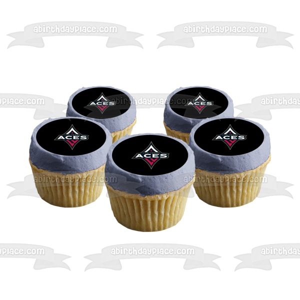 Wnba Las Vegas Aces Logo Edible Cake Topper Image ABPID55647