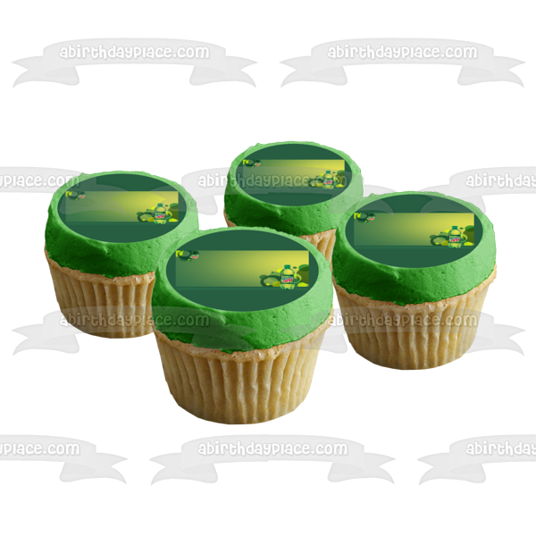 Mountain Dew Bottle Logo Green Background Edible Cake Topper Image ABPID11537