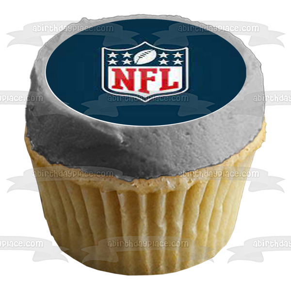 NFL National Football League Logo Edible Cupcake Topper Images ABPID55947