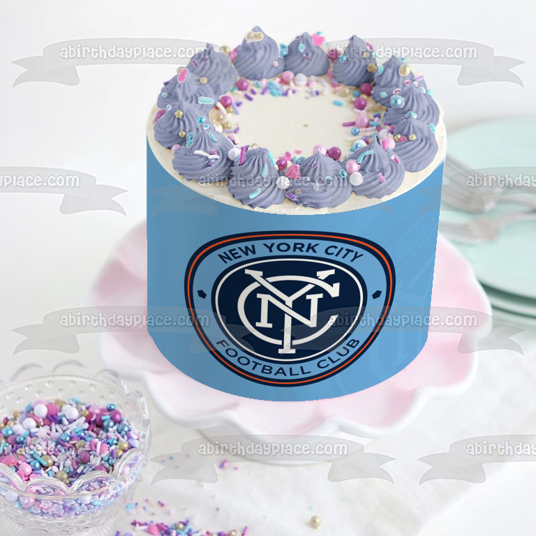 New York City Football Club Logo Edible Cake Topper Image ABPID55865