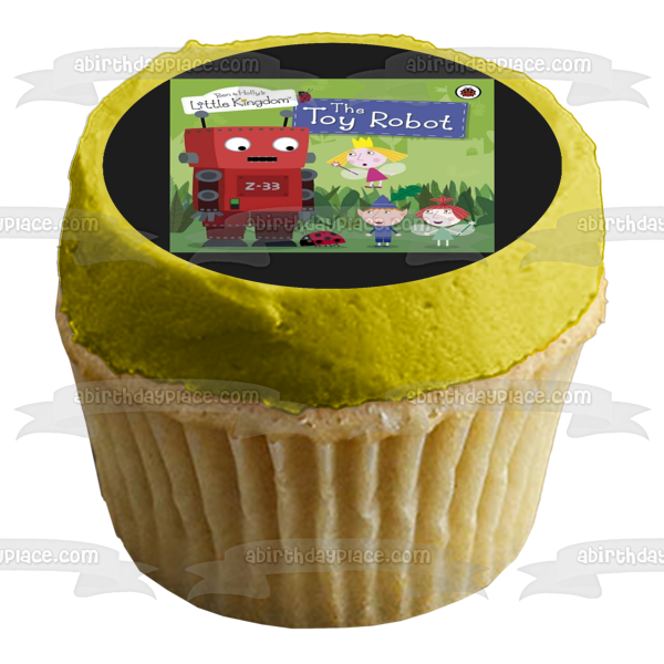 Ben and Holly's Little Kingdom the Toy Robot Strawberry Edible Cake Topper Image ABPID11966