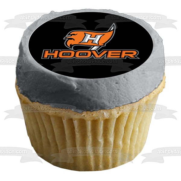 Imágenes comestibles para decoración de cupcakes con el logotipo del equipo Hoover Buccaneers ABPID55899