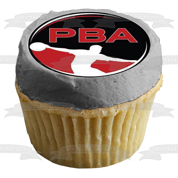 Pba Professional Bowlers Association Logo Edible Cupcake Topper Images ABPID55996