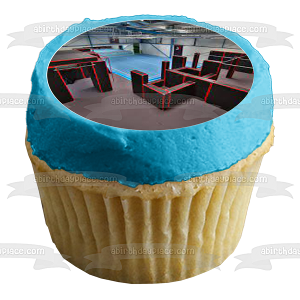 Imágenes comestibles para decoración de cupcakes de carrera de obstáculos de Parkour ABPID55999