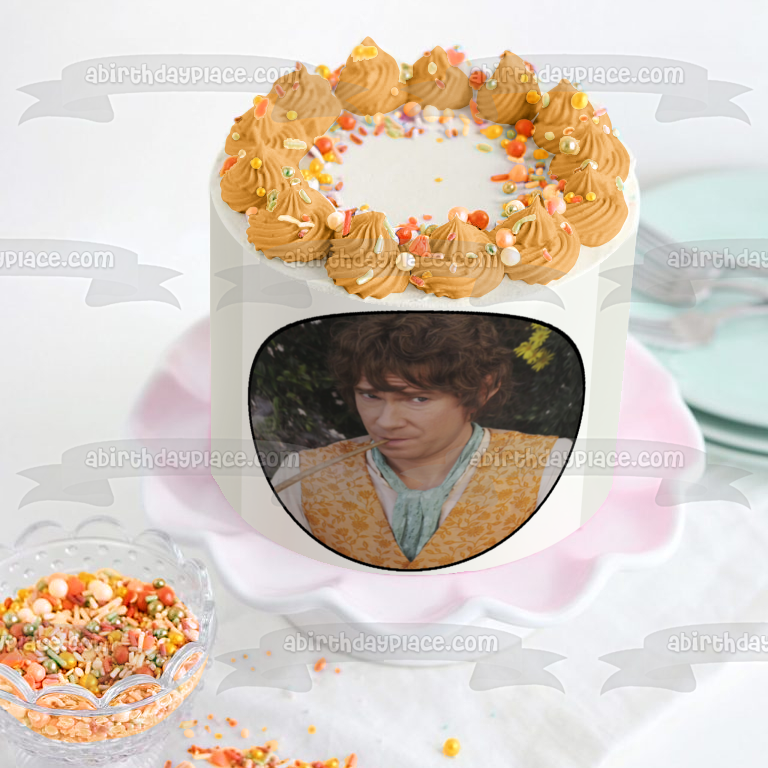 El Hobbit La desolación de Smaug Bilbo Baggins Imagen comestible para decoración de tarta ABPID12241