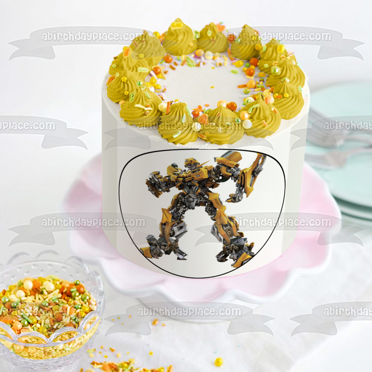 Transformers Bumblebee Edible Cake Topper Image ABPID12609
