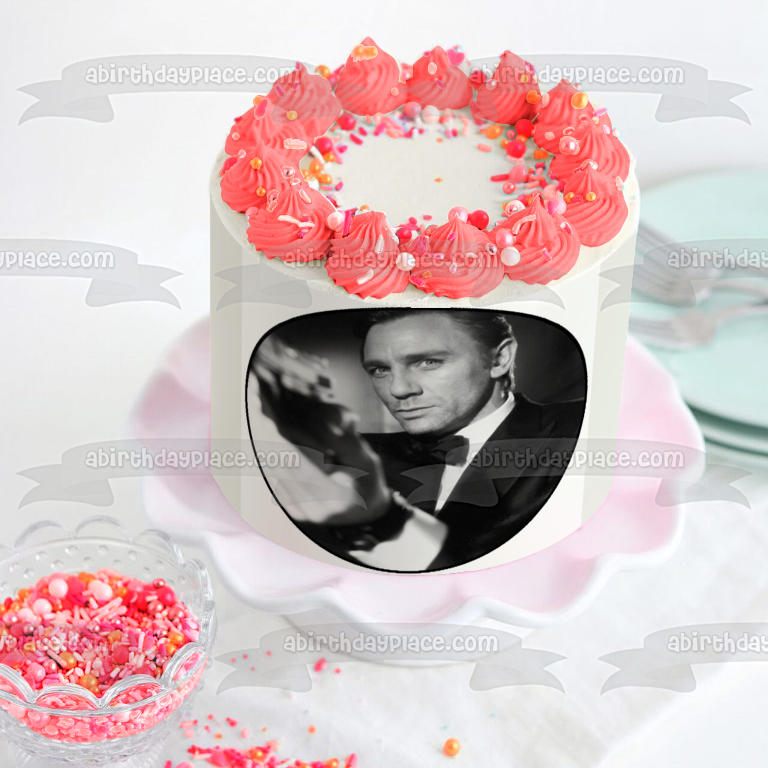 Imagen comestible para tarta de James Bond 007 Roger Moore ABPID12878