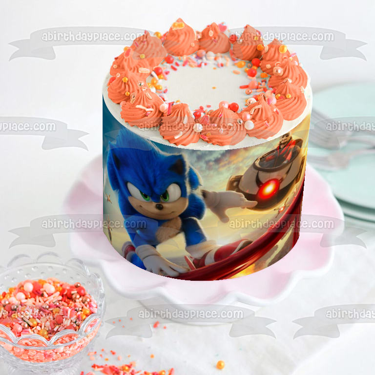 Sonic the Hedgehog 2 Doctor Eggman Edible Cake Topper Image ABPID56242