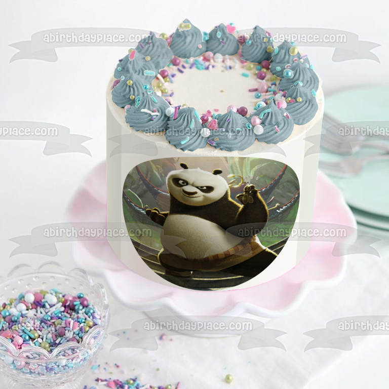 Imagen comestible para tarta de Kung Fu Panda Po Karate Stance ABPID12798
