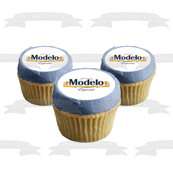 Modelo Mexican Beer Logo Edible Cake Topper Image ABPID56192