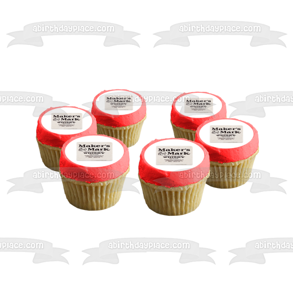 Maker's Mark Whisky Label Edible Cake Topper Image ABPID56113