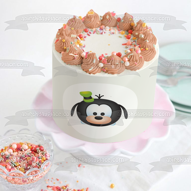 Disney Mickey Mouse and Friends Goofy Face Edible Cake Topper Image ABPID15018