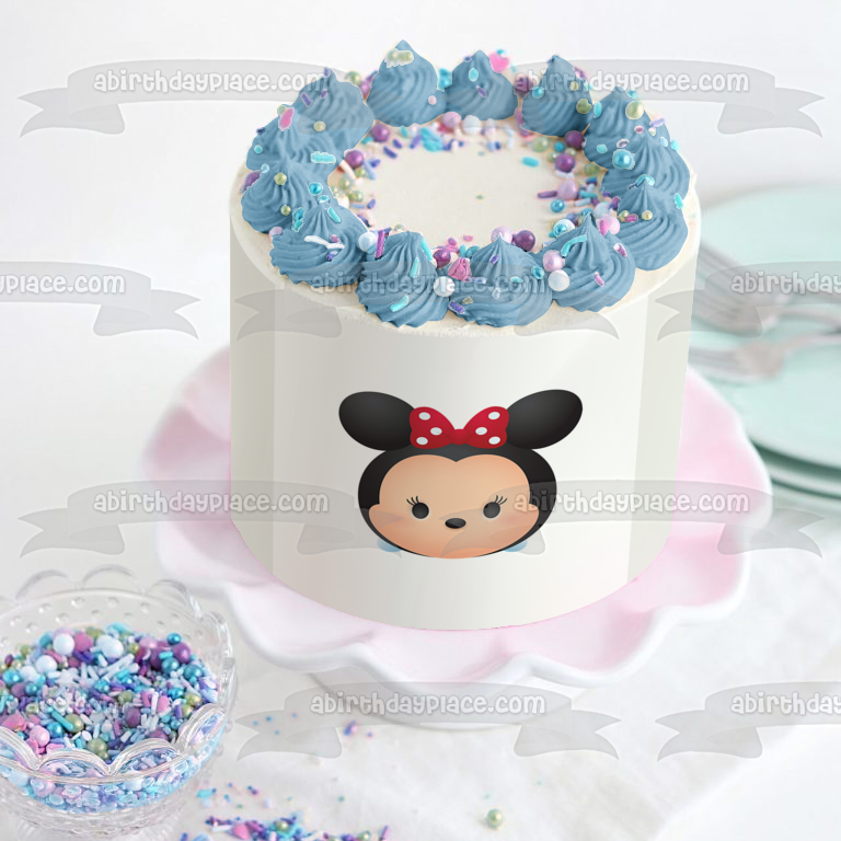 Imagen comestible para tarta de Minnie Mouse Tsum Tsum de Disney ABPID15126