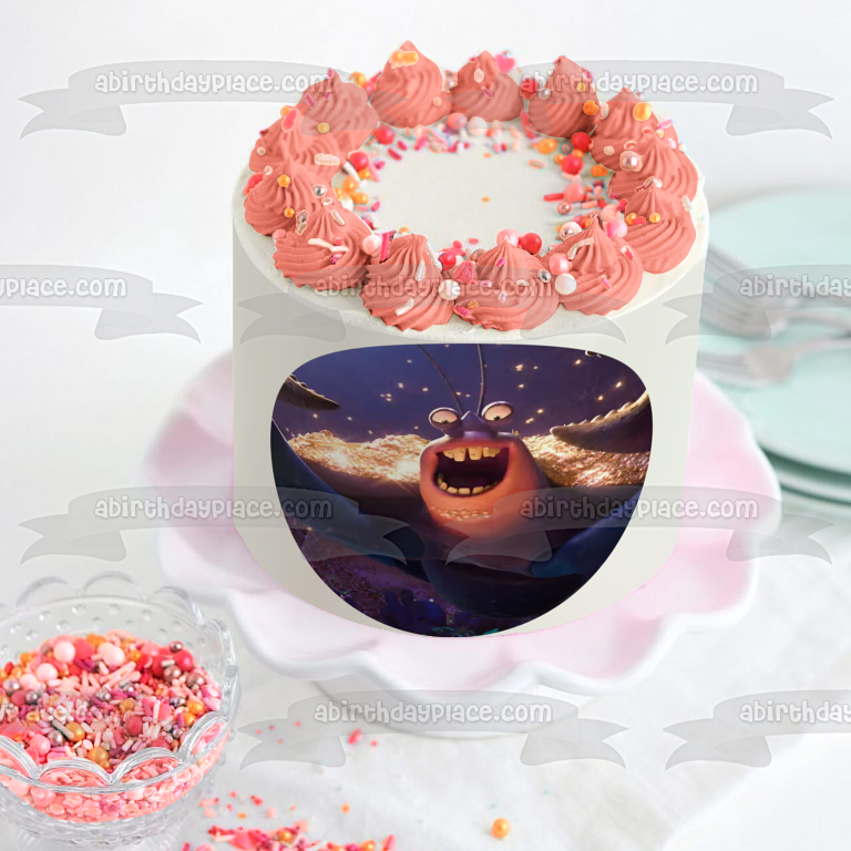 Disney Moana Tamatoa Ocean Background Edible Cake Topper Image ABPID15221