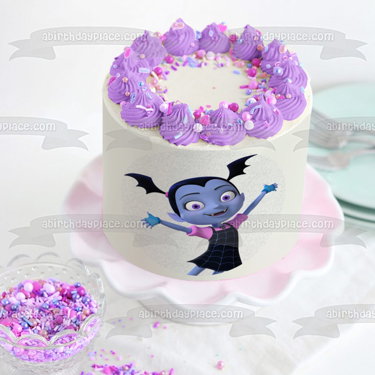 Vampirina Disney fondo blanco adorno comestible para tarta imagen ABPID15227