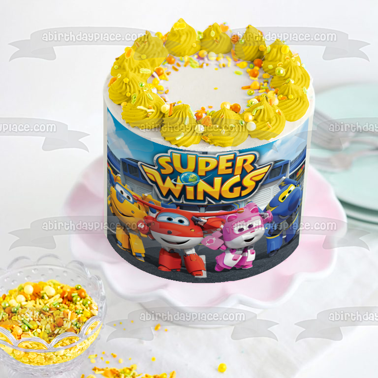 Imagen comestible para tarta de Super Wings Todd Dizzy Jerome Jett ABPID15246