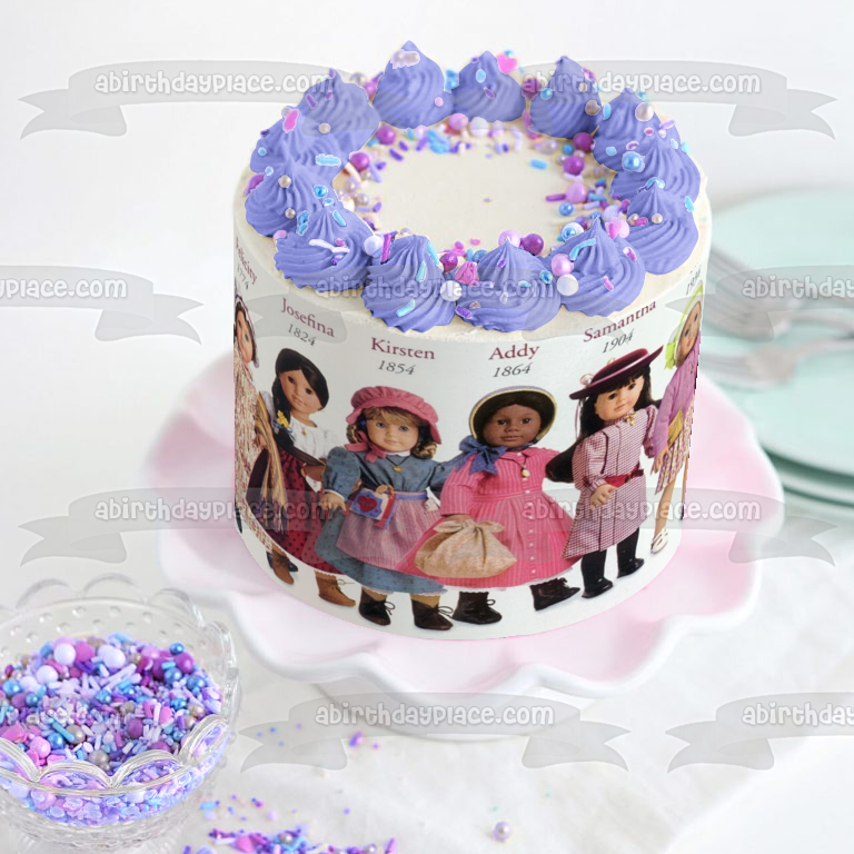 American Girl Kaya Felecity Josenna Kristen Addy Samantha Kit Molly Edible Cake Topper Image ABPID15447