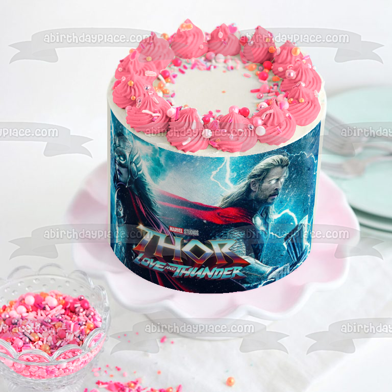 Adorno comestible para tarta con Valquiria, amor y trueno, imagen ABPID56267