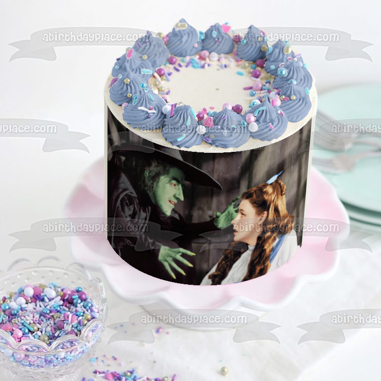 The Wizard of Oz Dorothy Wicked Witch of the West Edible Cake Topper Image ABPID22015