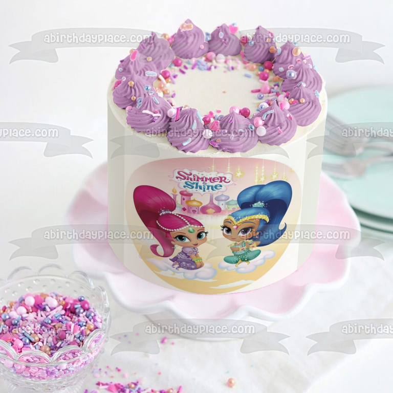 Shimmer and Shine Castle Edible Cake Topper Image ABPID22087