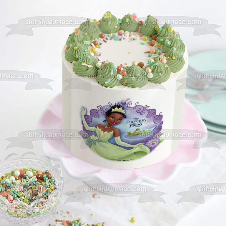 Disney Princess Tiana The Princess and the Frog Edible Cake Topper Image ABPID22131