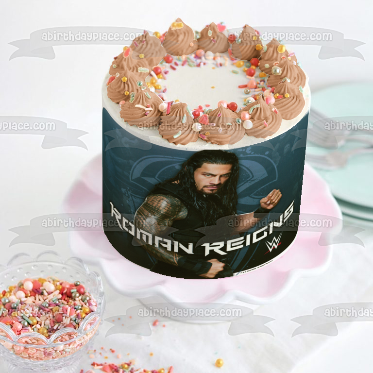 WWE World Wrestling Entertainment Roman Reigns Edible Cake Topper Image ABPID22331
