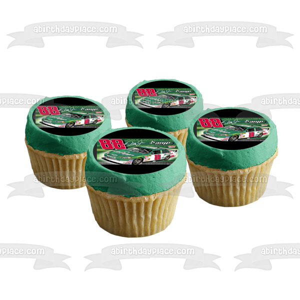 Nascar Dale Earnhardt Jr. Signature Car 88 Edible Cake Topper Image ABPID24327