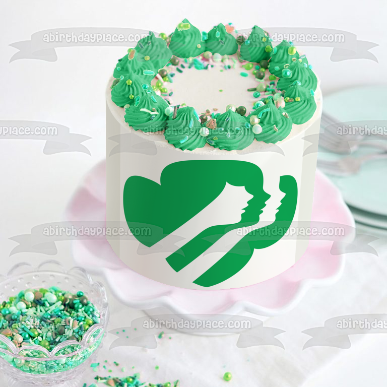 Girl Scouts of America Logo Edible Cake Topper Image ABPID24174