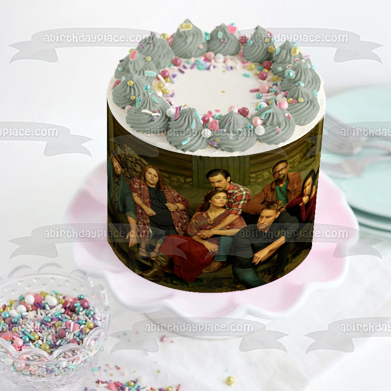 Estos somos nosotros Beth Kate Kevin Jack Toby Randall Rebecca Imagen comestible para decoración de tarta ABPID27021