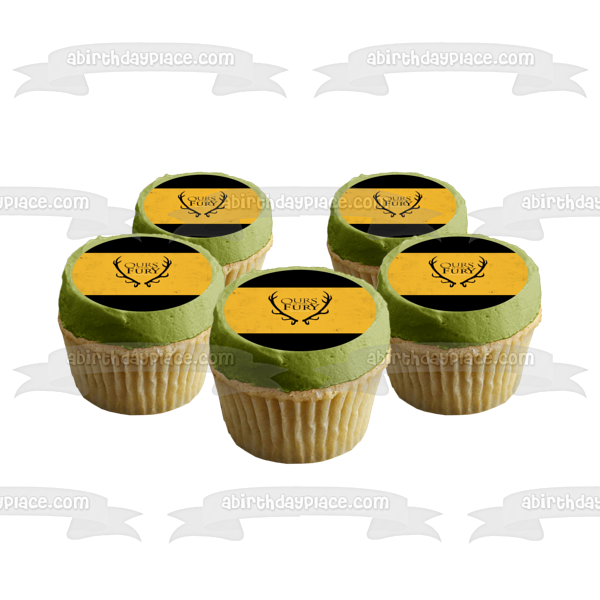 Game of Thrones Baratheon House Emblem Ours Is the Fury Edible Cake Topper Image ABPID26947