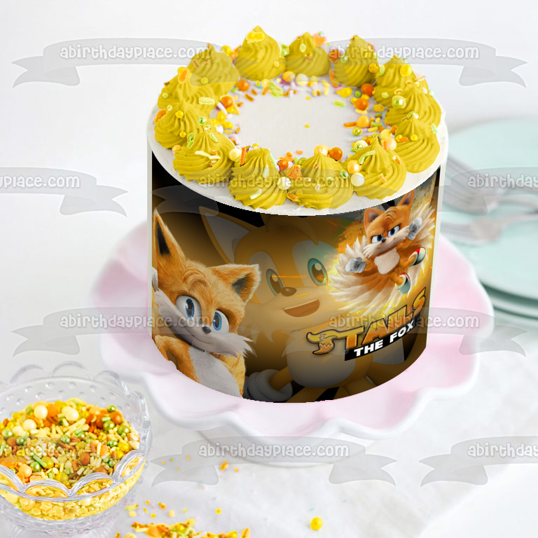 Imagen comestible para decoración de tarta de Sonic the Hedgehog 2 Tails the Fox ABPID56284