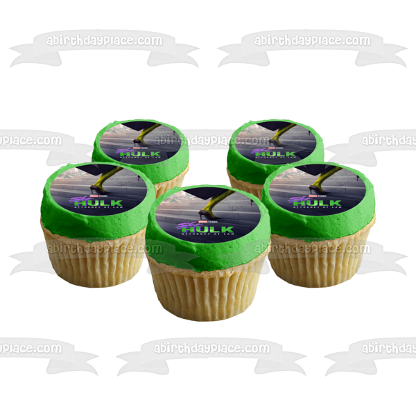 Póster de la serie de televisión She-Hulk Attorney at Law, decoración comestible para tarta, imagen ABPID56298
