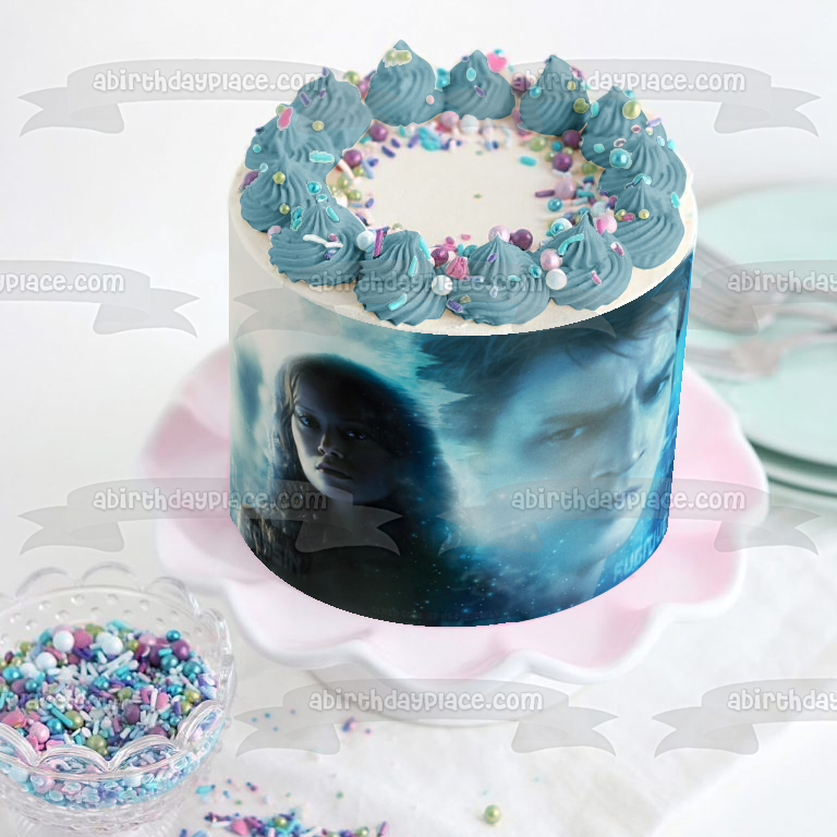 Firefly Malcom Inara Blue Background Edible Cake Topper Image ABPID27193