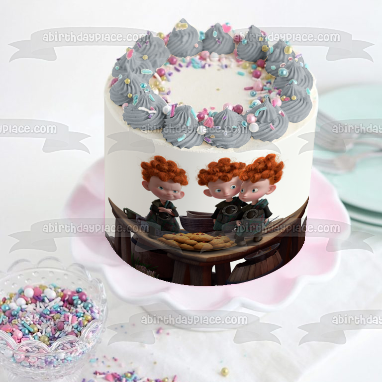 Disney Brave Harris Hubert Hamish Cookies comestible decoración para tarta imagen ABPID27211