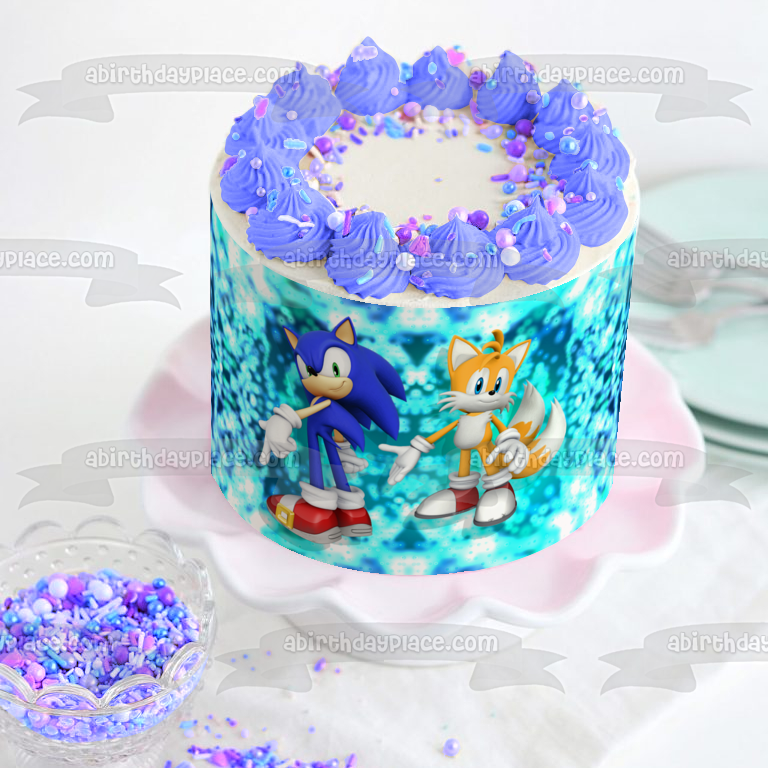 Imagen comestible para decoración de tarta de Sonic the Hedgehog Knuckles ABPID49855