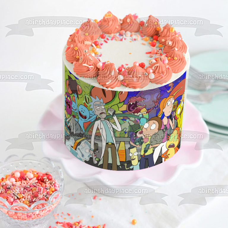 Rick and Morty Summer Smith Mr. Poopy Butthole Edible Cake Topper Image ABPID49744